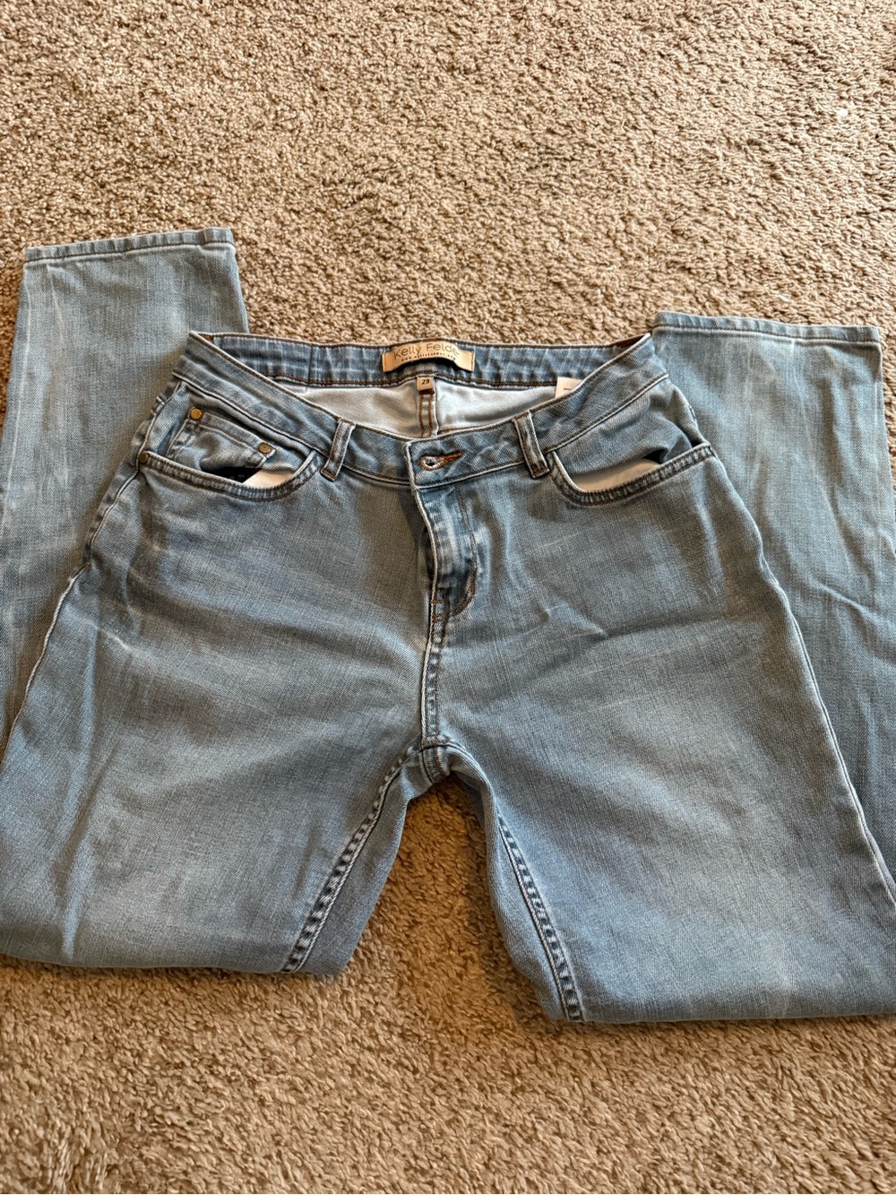 Light Blue Straight Leg Women's Jeans